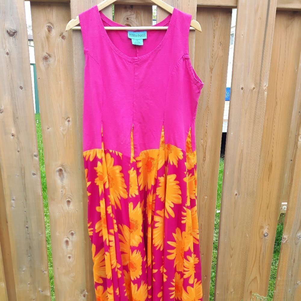 Beautiful Vintage Sundress Periwinkle XXL